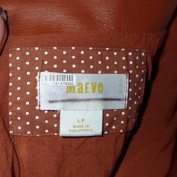 ✨Brand New✨ without tags Maeve by Anthropology Faux-Leather A-Line Mini Skirt - Picture 9 of 13